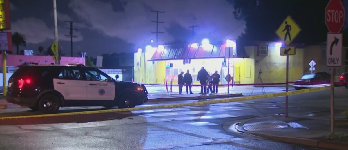 A man was shot and killed on a street in Long Beach early this morning. The gunman is at large