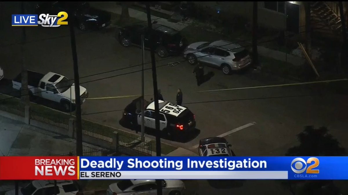 @RoadSageLA - was over the scene of a shooting at an apartment building in El Sereno, where woman in her 30s was killed. Police are investigating