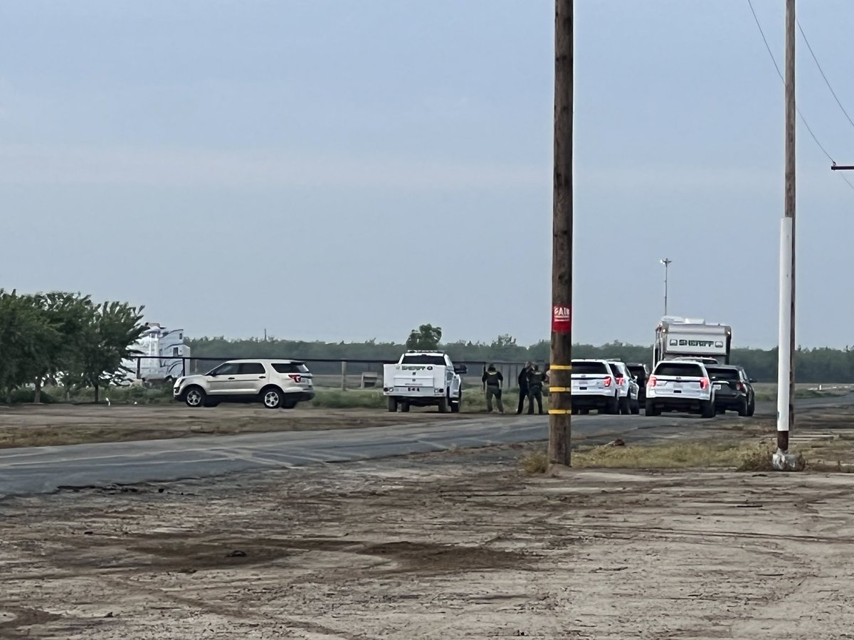 It was too dark to take any pictures,  This is at Road 140 and Avenue 80, near Pixley. Officials say deputies found suspects' car here and the group got out and started shooting at deputies, who fired back