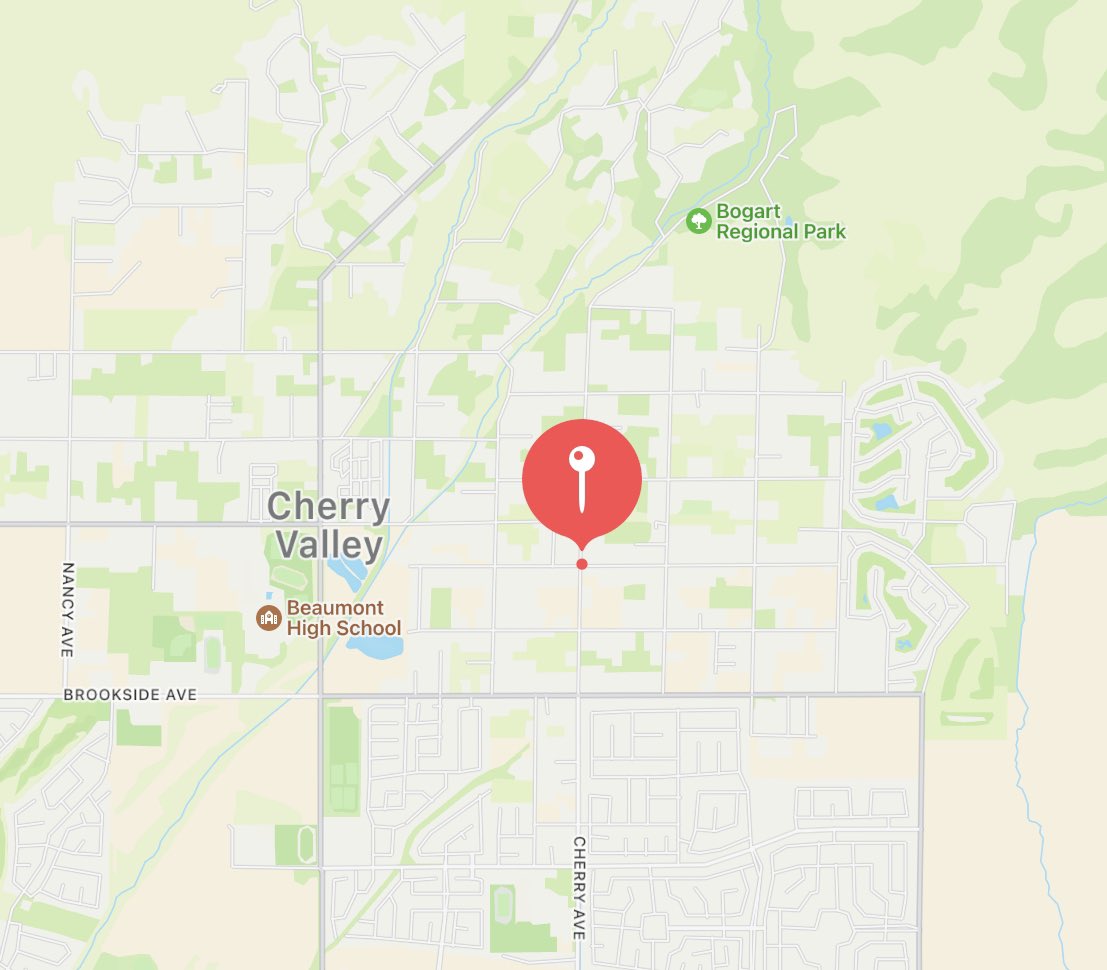 Gas Leak:RPT@8:13 a.m Cherry Ave. X Grand Ave. in Cherry Valley. Three inch natural gas line struck. One residence evacuated, approximately 12 residences sheltered on place. No injuries reported. Southern California Gas Company (SoCalGas) on scene, making repairs