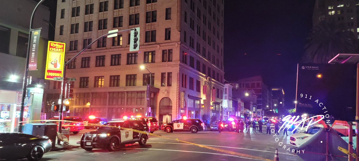 MCI Sacramento Multi Casualty Downtown  10th & K Street  At 2:04 a.m. Sacramento Police and Fire responded to 10th &amp; K.  Per radio reports 12 patients total: 5 Deceased, 5 Transported to Trauma Center and 2 Self Transported to local hospitals