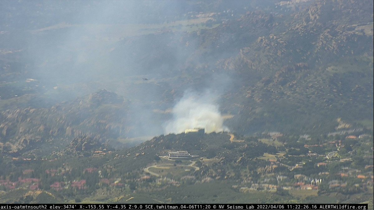 Rocky Peak / 118 once again on fire. Listening now, but stuff is still green despite the heat so unlikely to get too crazy