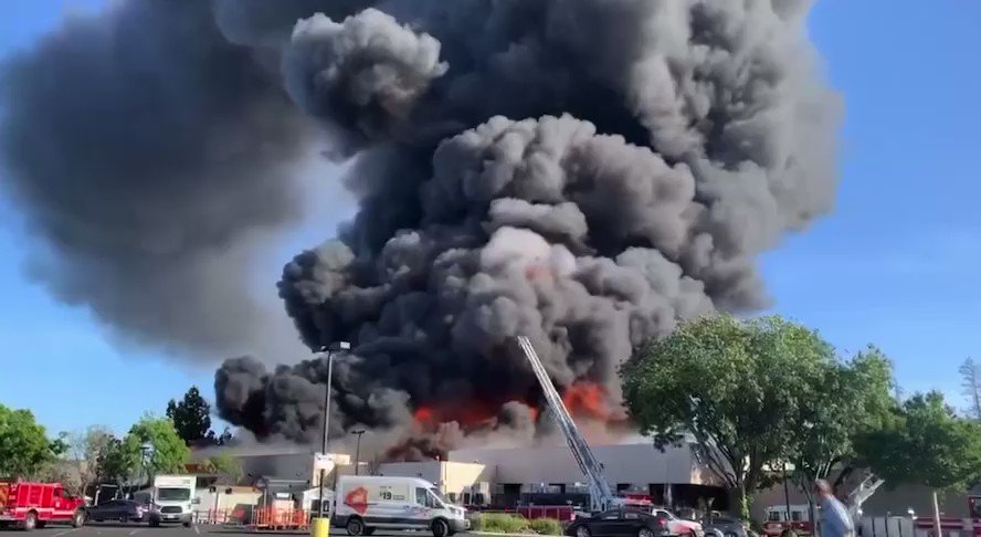 5-Alarm Blaze Engulfs San Jose Home Depot Store  A fire quickly grew into a 5-alarm inferno, triggering a response by dozens of firefighters and sending a massive cloud billowing skyward that was visible for miles  