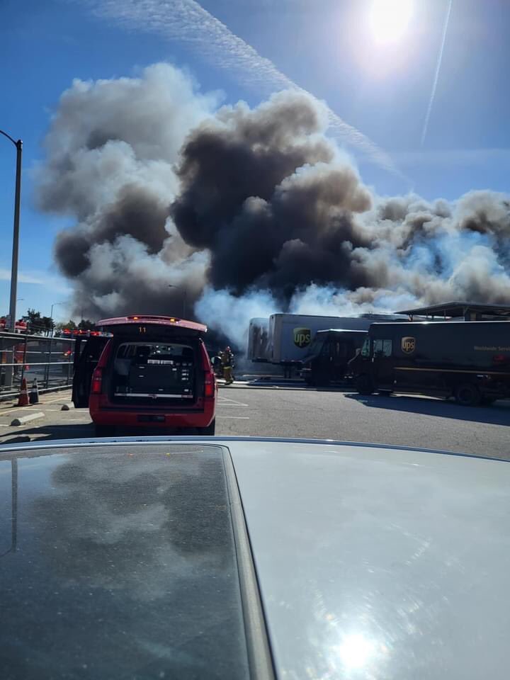 Large explosion and fire at UPS facility 290 W. Avenue L