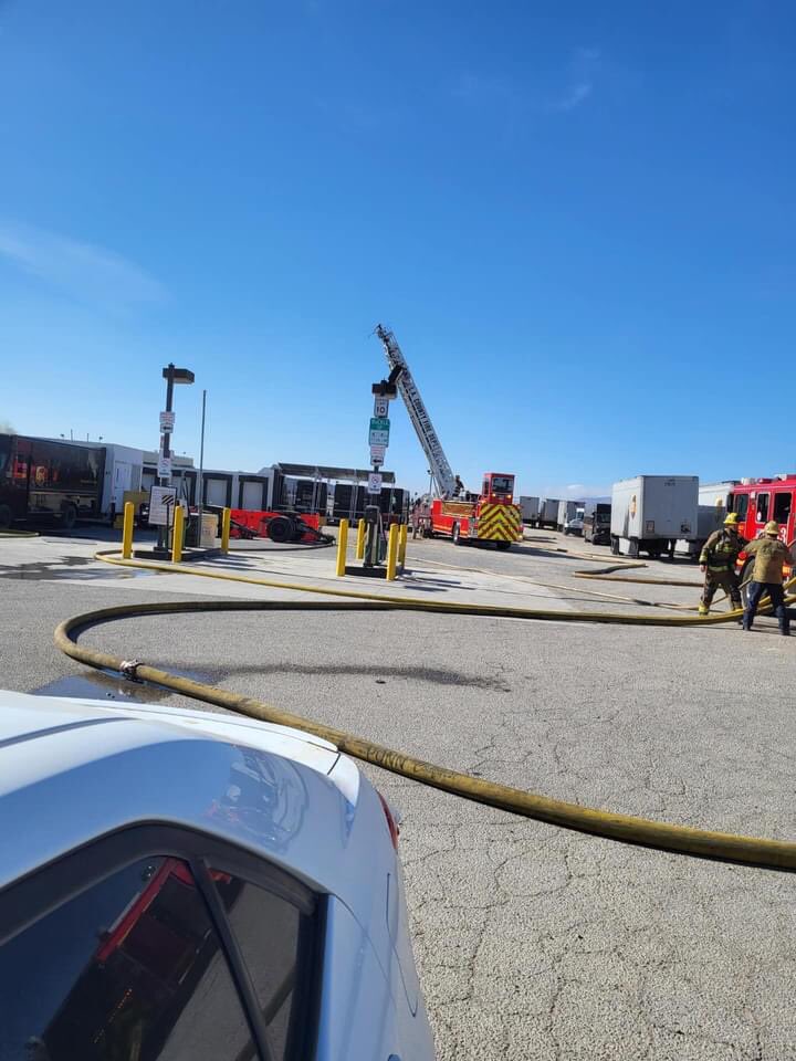 Large explosion and fire at UPS facility 290 W. Avenue L