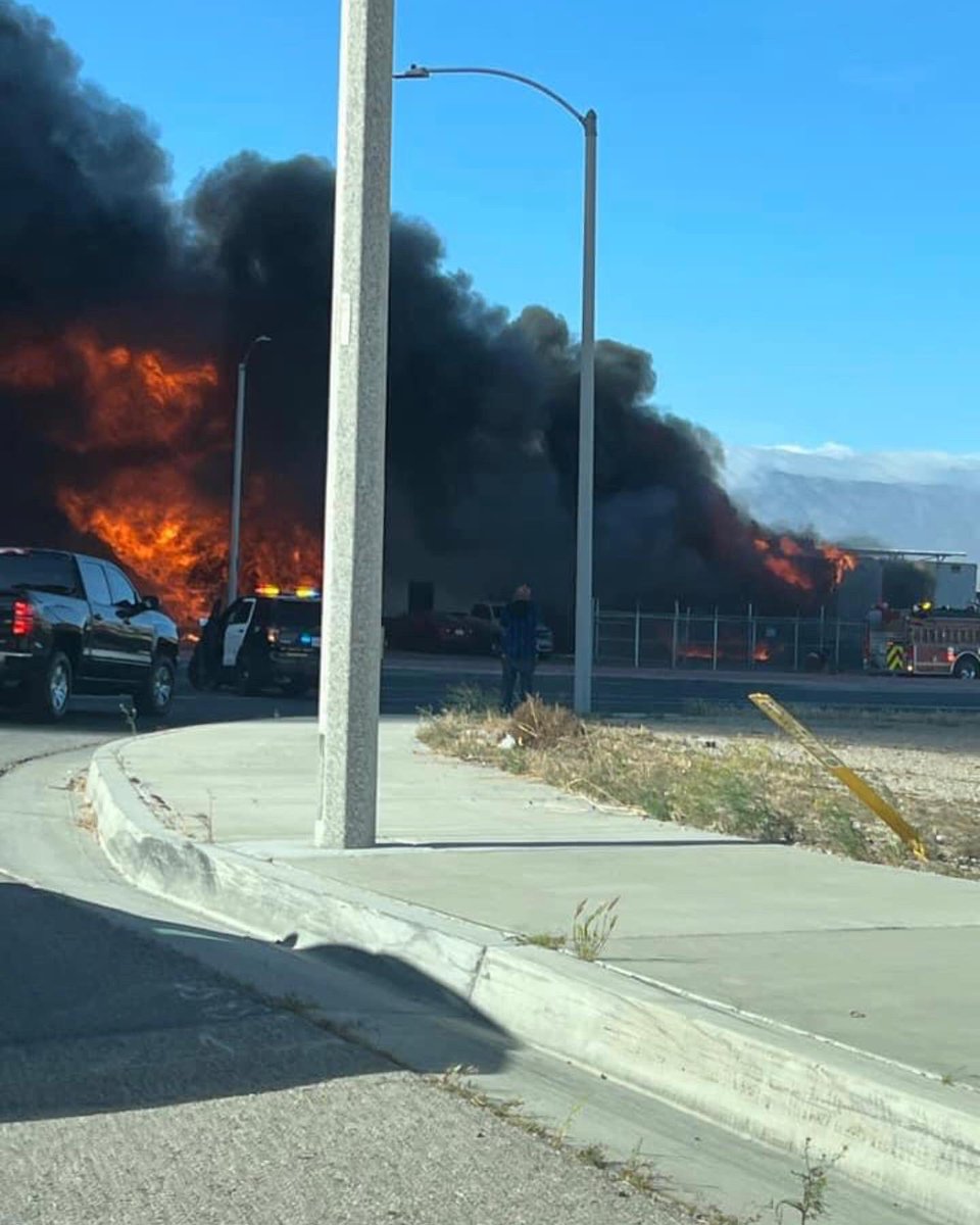 Large explosion and fire at UPS facility 290 W. Avenue L