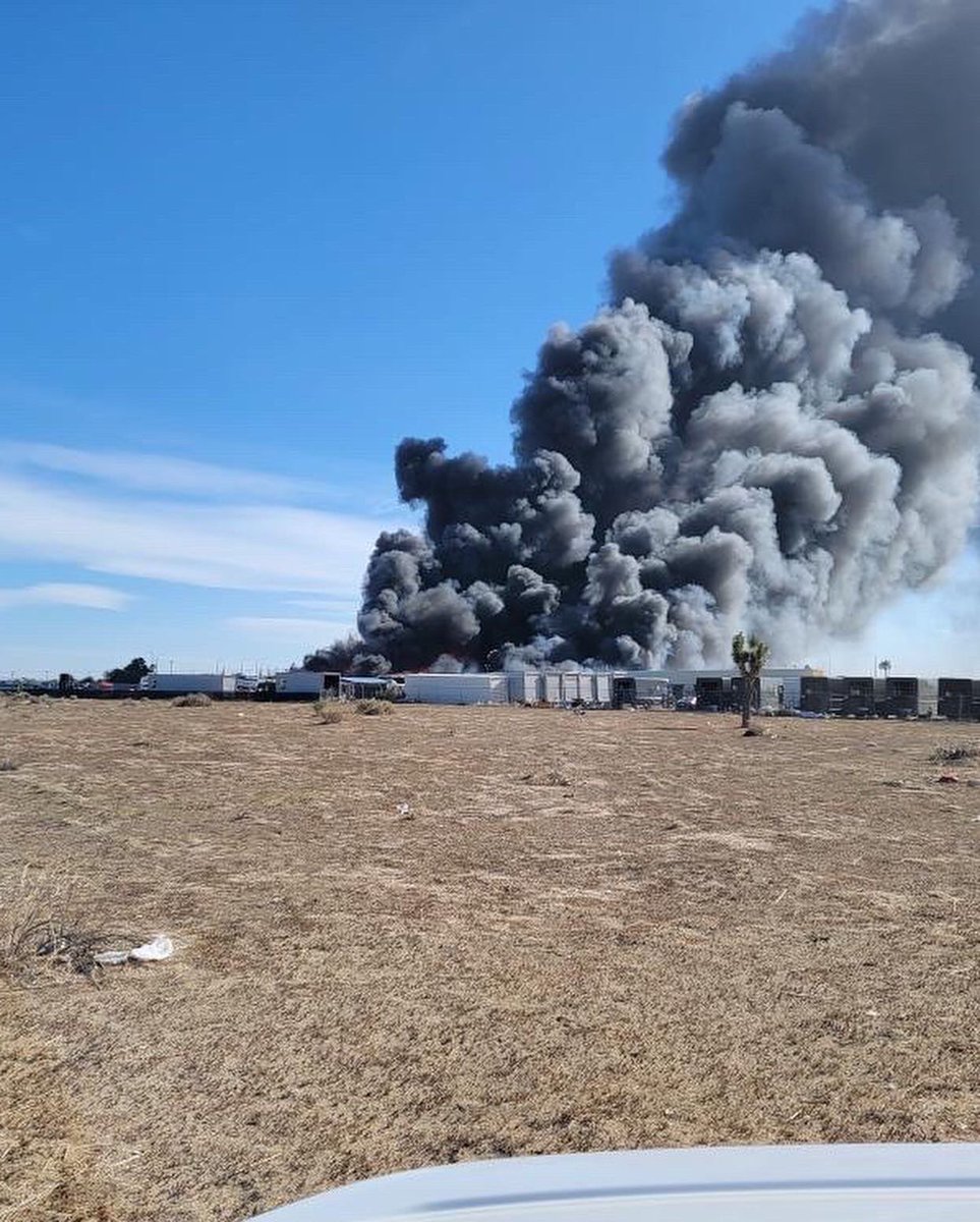 Large explosion and fire at UPS facility 290 W. Avenue L