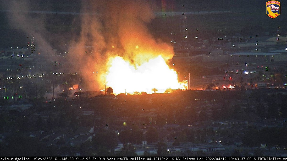 Camarillo: 3rd and 4th floors now collapsing. Anticipating collapse of the entire structure