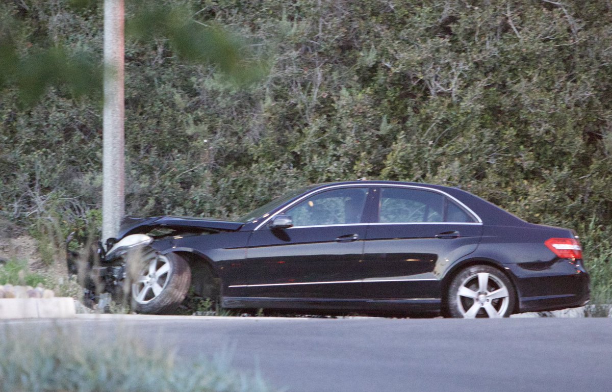 After this Mercedes Benz plowed into a power pole at Las Positas Rd. and Cliff Dr. in Santa Barbara around 7 p.m. Tuesday,  police say the driver was gone from the scene before they arrived.They were checking Cottage hospital and a home address. The crash broke the axle