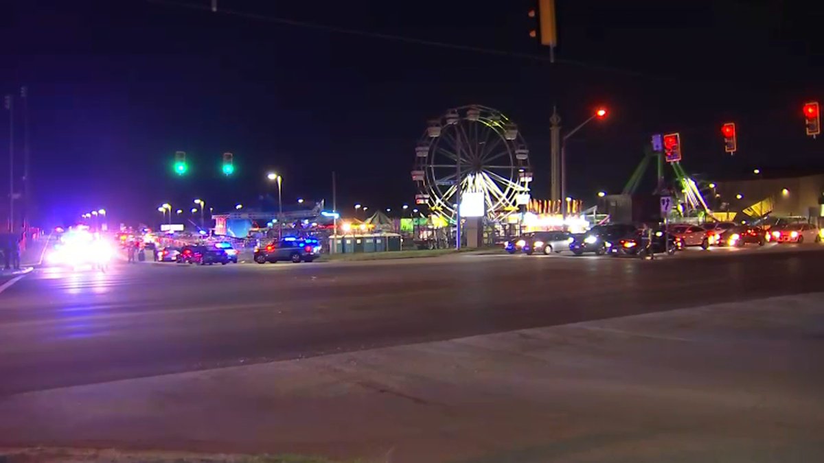 1 person shot, transported by medevac from the scene. Carnival was in parking lot at Gar-Field High School