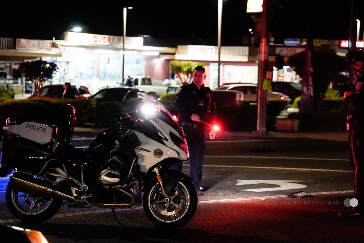 Vehicle V  pedestrian on Tyler st and Well ave . One  individual  pronounced deceased on scene it is still under investigation on how the traffic collision occur.   Riverside PD , Riverside FD , AMR on scene