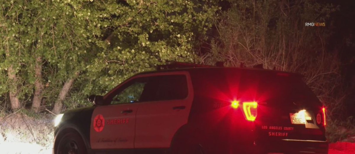 Two young siblings, a 4-year-old boy and his 3-year-old sister, drowned last night in a pond in the northern L.A.  County community of Lake Hughes