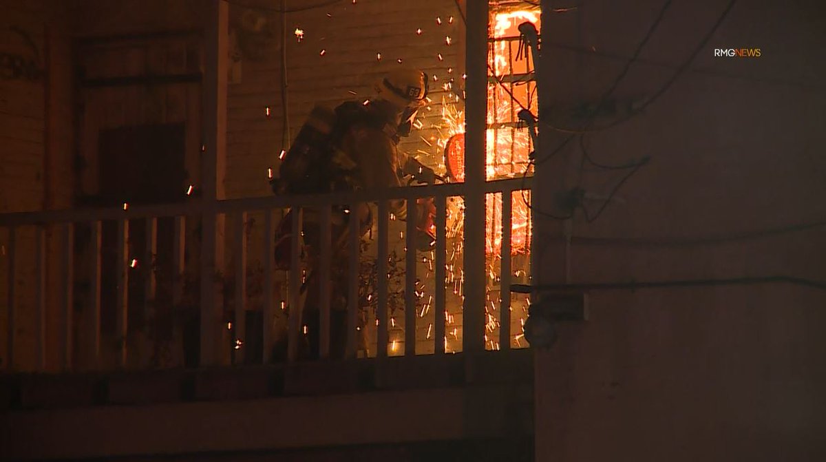 No reported injuries after an abandoned building catches fire in East LA Tuesday night