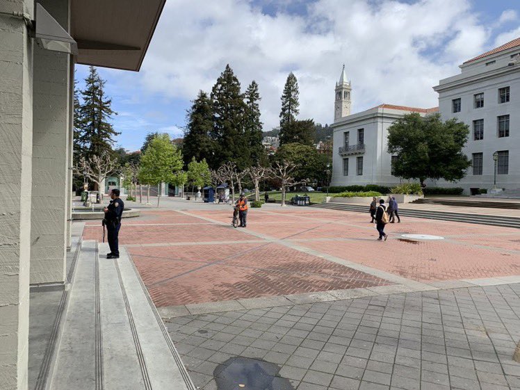 In-person classes at @UCBerkeley cancelled for rest of day as @UCPD_Cal investigates threats of violence by student who was placed on interim suspension for threatening behavior