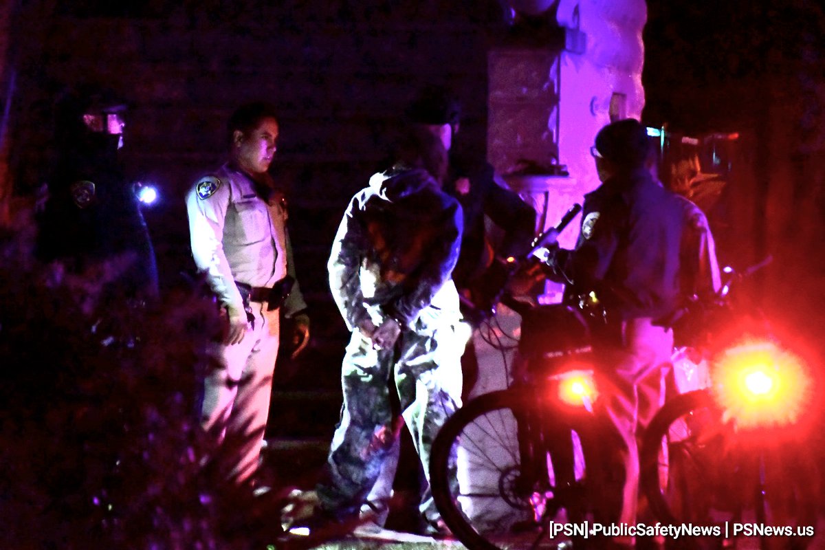 CHP Bike Officers have two in custody, after a foot pursuit, in the area of 12th and F Streets who  were wanted for vandalism of a state building at 1515 K Street.  One female in a black hoodie is outstanding