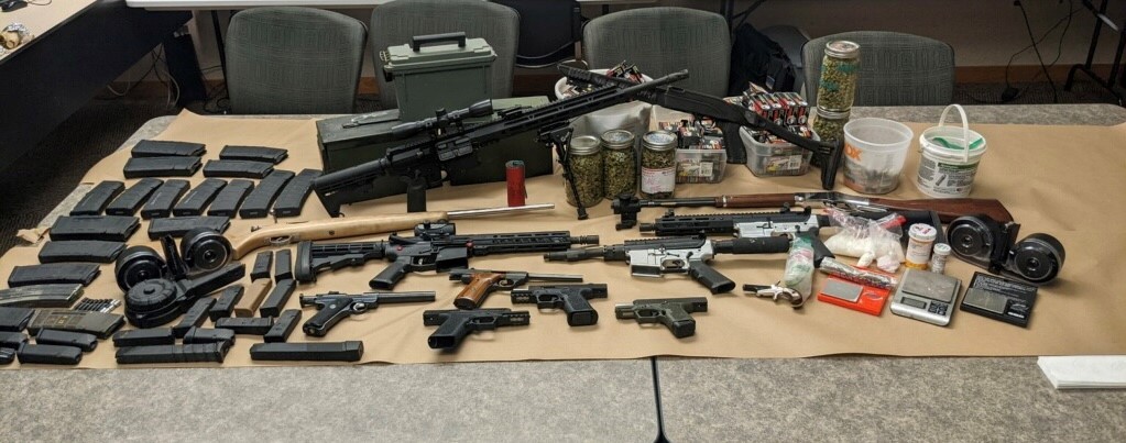 Napa Police found a  stash of ghost guns, ammunition and drugs at the home of convicted felon