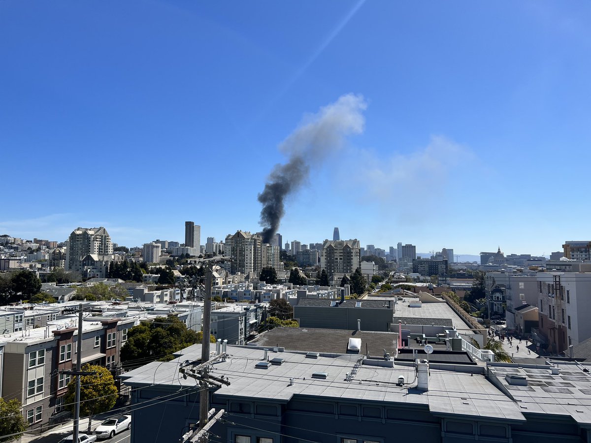 Rescues underway at 2-alarm fire on EllisStreet in San Francisco