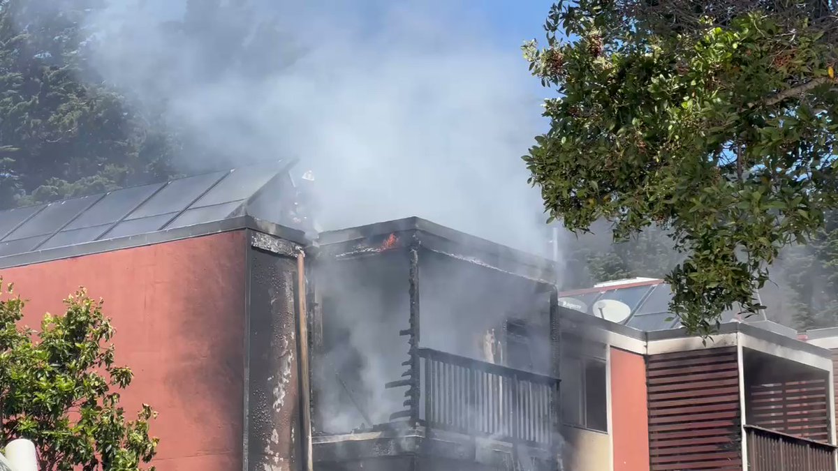 Fire crews in San Francisco are responding to a 2nd alarm fire at 1355 Ellis. Still active flames. People are being evacuated.