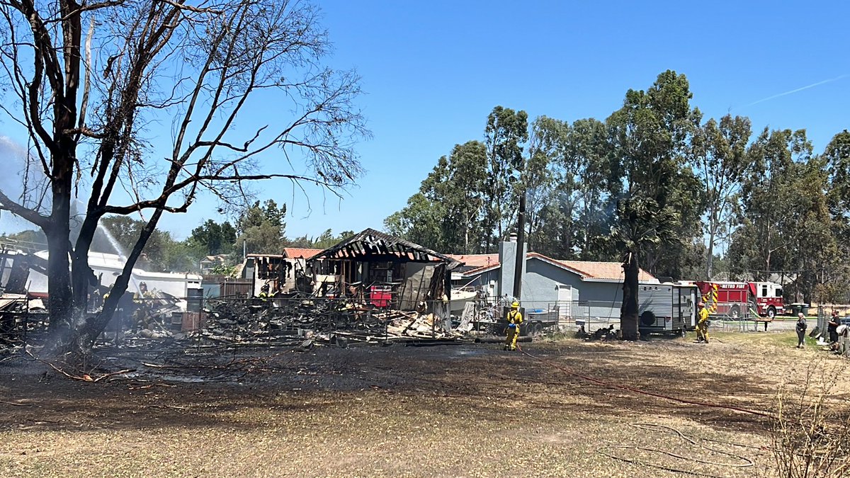 Crews arrived to a wind driven vegetation fire threatening multiple structures in Rio Linda. Crews were able to save multiple homes and live stock. 1 large outbuilding was destroyed and multiple structures were damaged. No injuries reported, the fire is under investigation