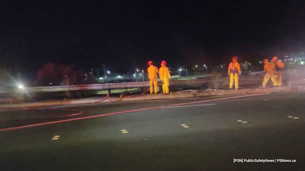 VegetationFire Just before 11:30 p.m. Sat. fire crews responded to reports of a witnessed arson fire on Arden just east of Evergreen. Firefighters quickly extinguished the blaze which was on the embankment. Eastbound Arden was closed at Evergreen