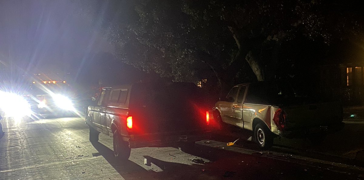 Multiple vehicles were damaged at 1113  E. Cota St. in Santa Barbara Monday night about 10:15 p.m.   The responsible driver reportedly ran from the scene.  No injuries reported.   Santa Barbara Police and fire were on it.  Traffic was rerouted for the debris clean up