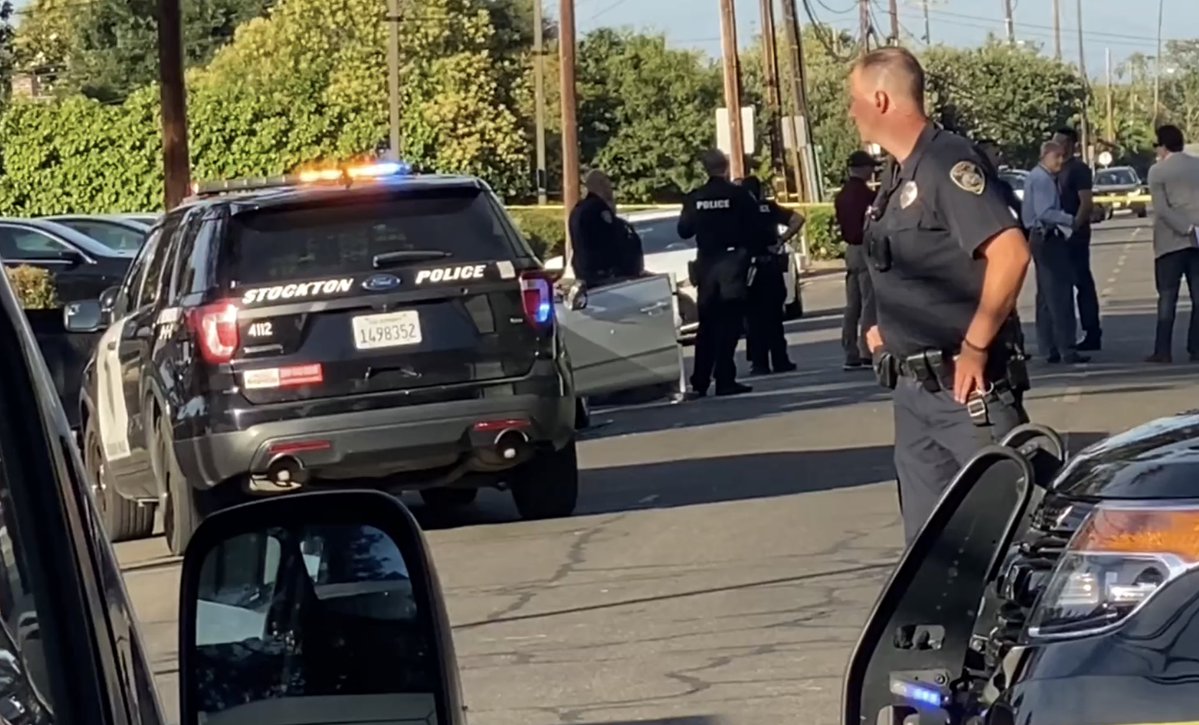 Stockton Police say that two children were in the car where both of the gunshot wound victims were found. Police say the children were not injured but could not confirm the relationship between the victims and the kids