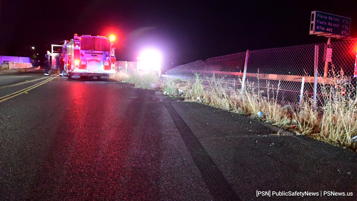 VehicleVsFence VehicleFire Arrest Just before 12:30 A.M. Friday, a vehicle crashed through the fencing from LaMancha onto the shoulder of SB Hwy 99 before the Mack Rd. exit. After a breathalyzer test, the driver was arrested and transported to jail. No injuries