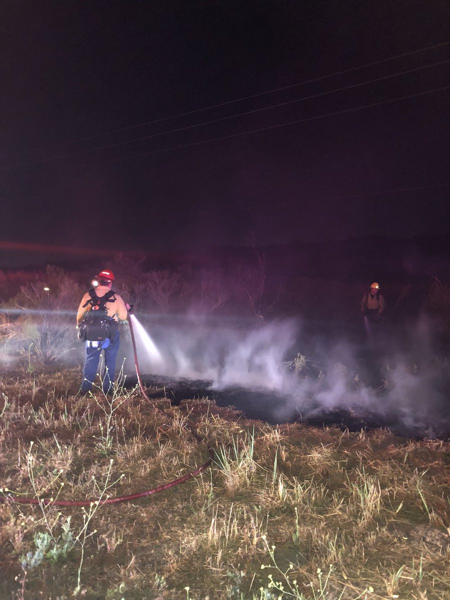 50x100 spot fire. Orcutt Expressway and Hwy 135 in Orcutt. SBC on scene with 2 engines and a BC for a 50x100 spot. No structures threatened. No injuries. 