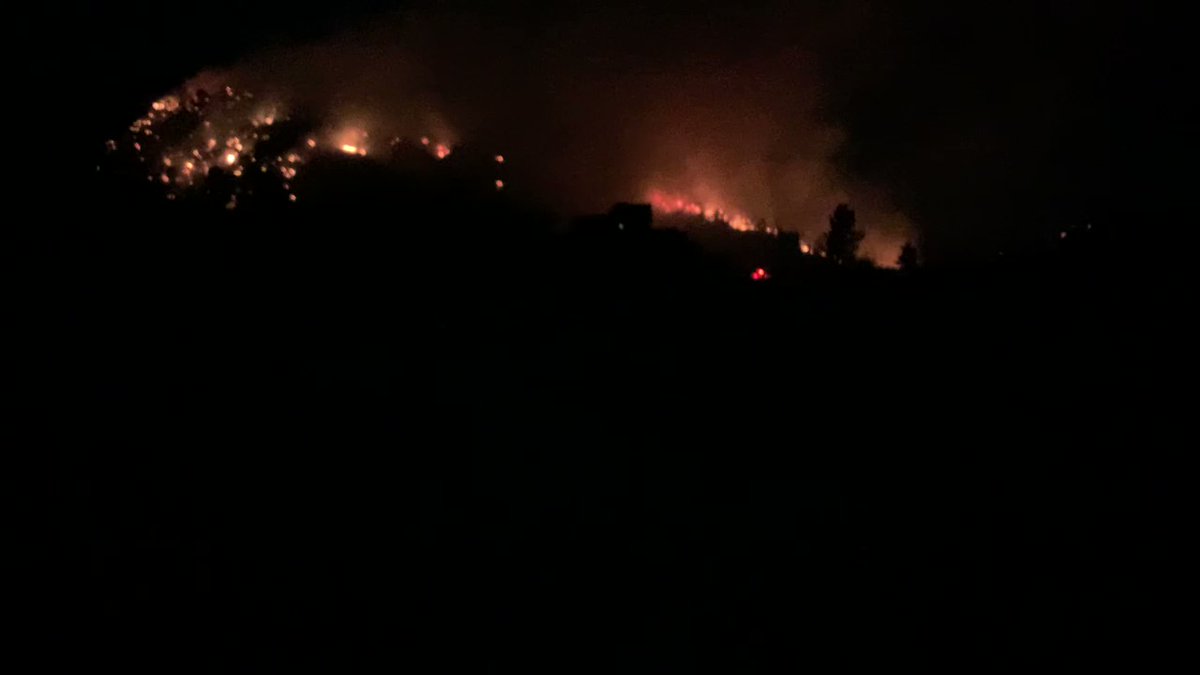 Current situation taken from East Canyon area SheepFire