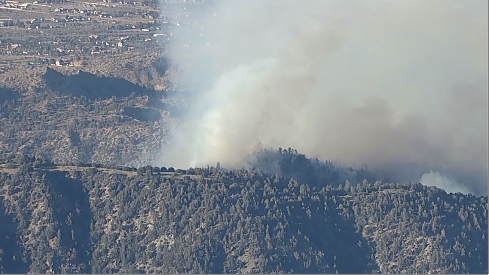 SheepFire burning near Wrightwood in San Bernardino County. At least 775 acres burned, 5% contained