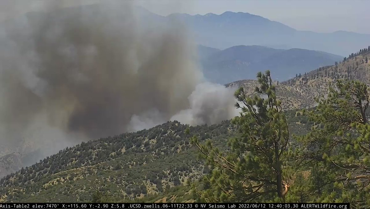 The sheepfire between Los Angeles and Barstow exploded in size today due to hot, windy condition. You can see the smoke increase in this video as winds pick up. More gusts are expected overnight and tomorrow