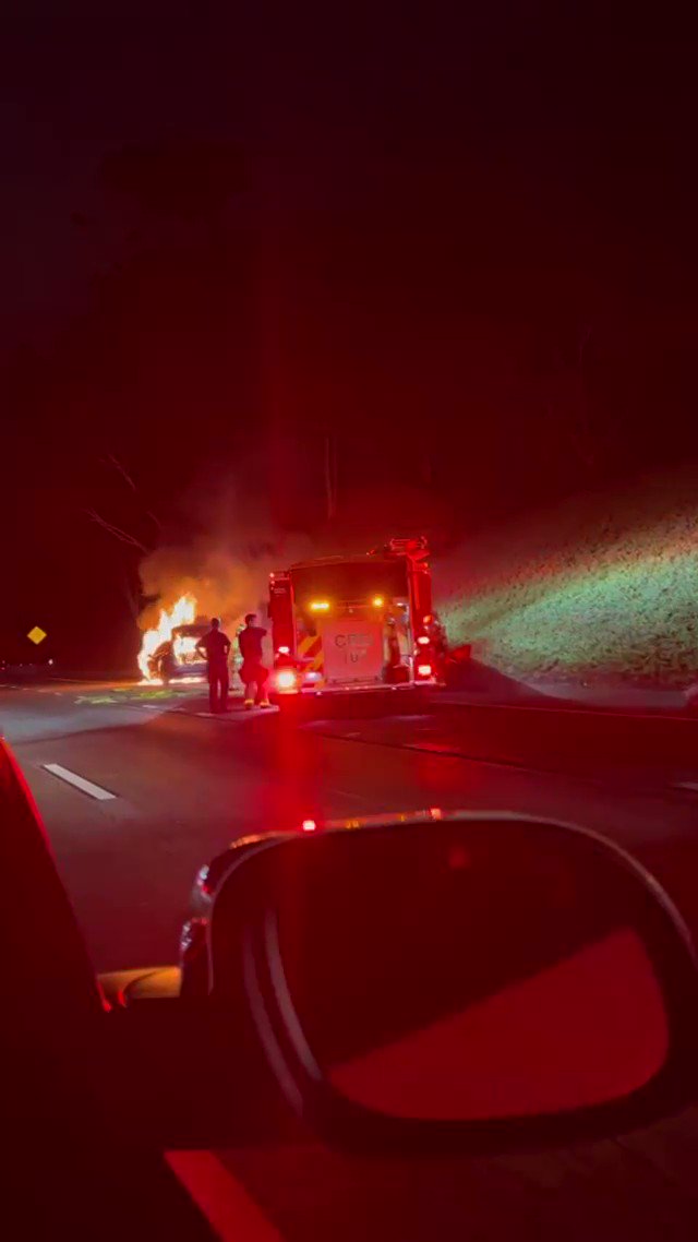 A vehicle fire burns along I-5 south of Oceanside Boulevard minutes ago. It is not believed anyone has sustained injuries. Traffic impacted in immediate area.