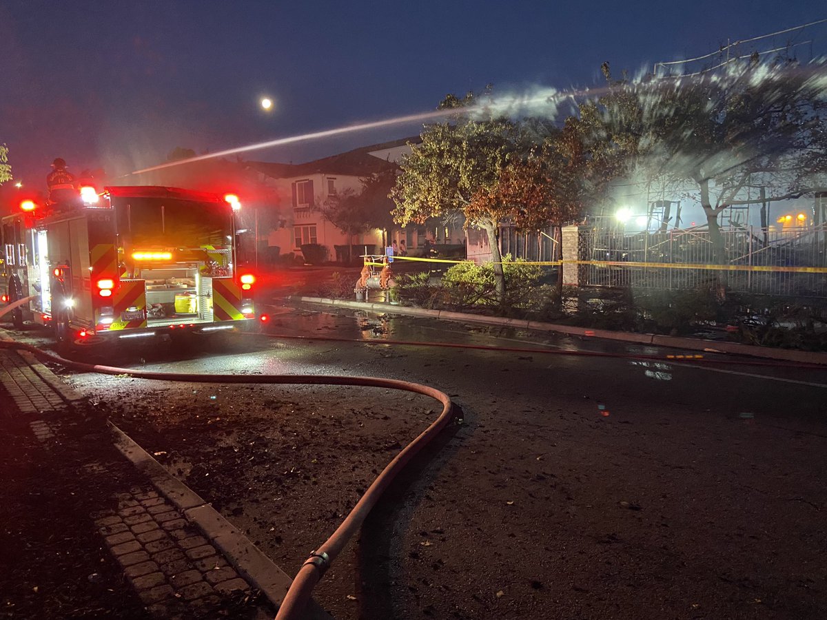 Intense early morning 3-alarm fire in Natomas area.