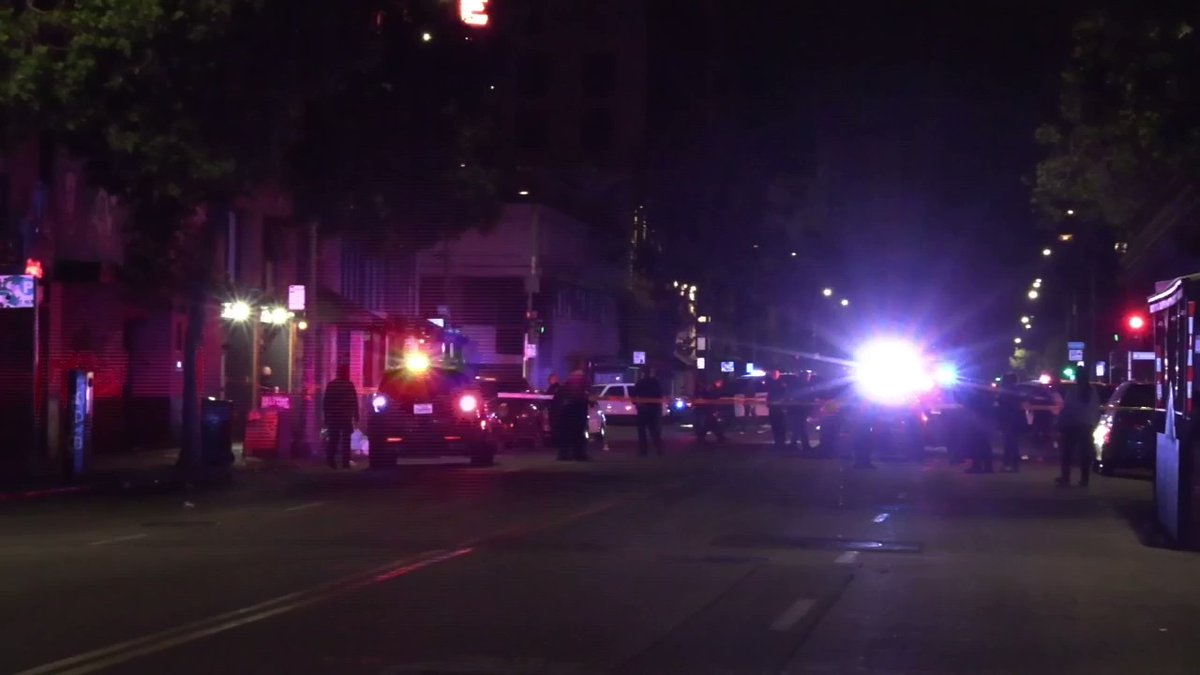 One person was killed and three were injured after a shooting late Thursday night outside an Oakland sports bar as Warriors fans celebrated, according to police