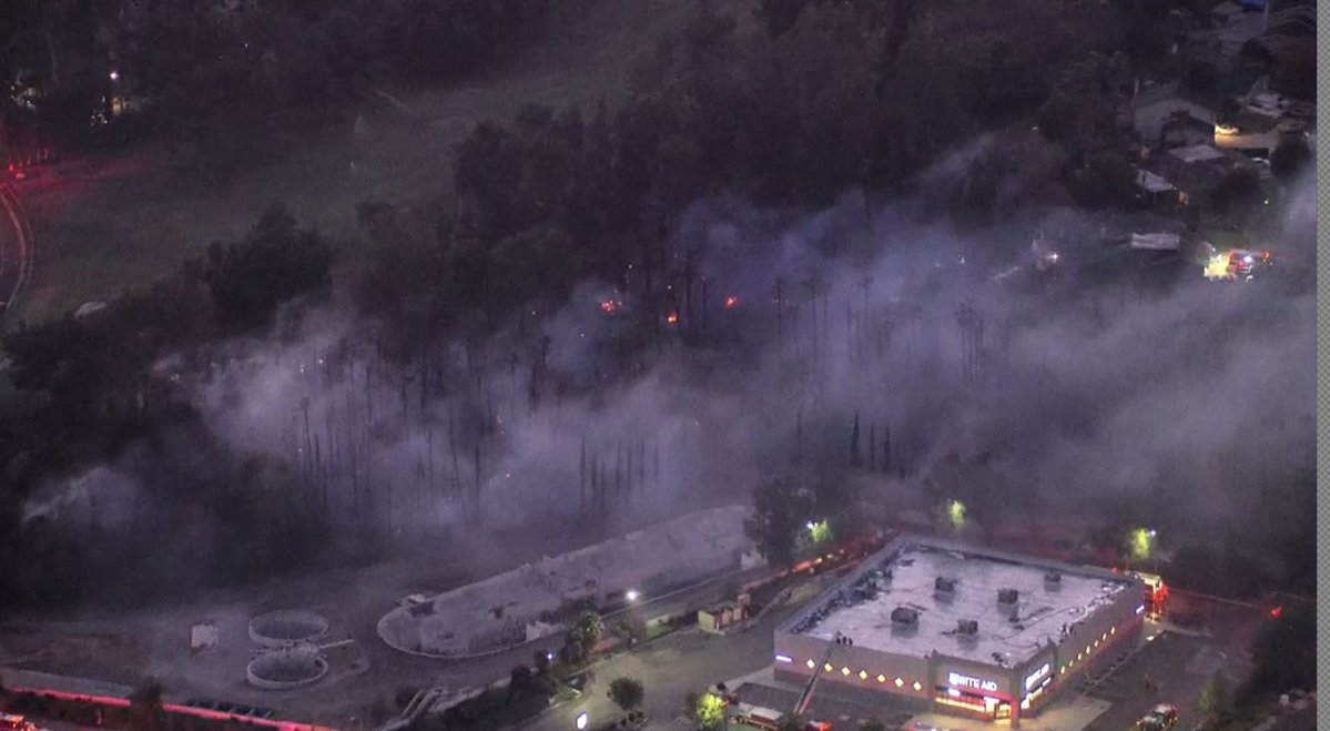 A vegetation fire in the Jurupa Valley has grown from one acre to approximately two to three acres, fire crews report