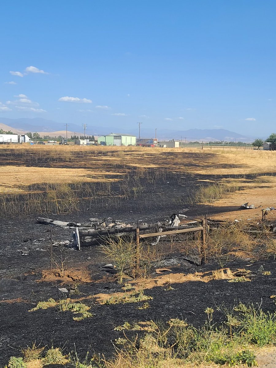 A plume of black smoke filled the air after a pilot was killed in a plane crash in Porterville.