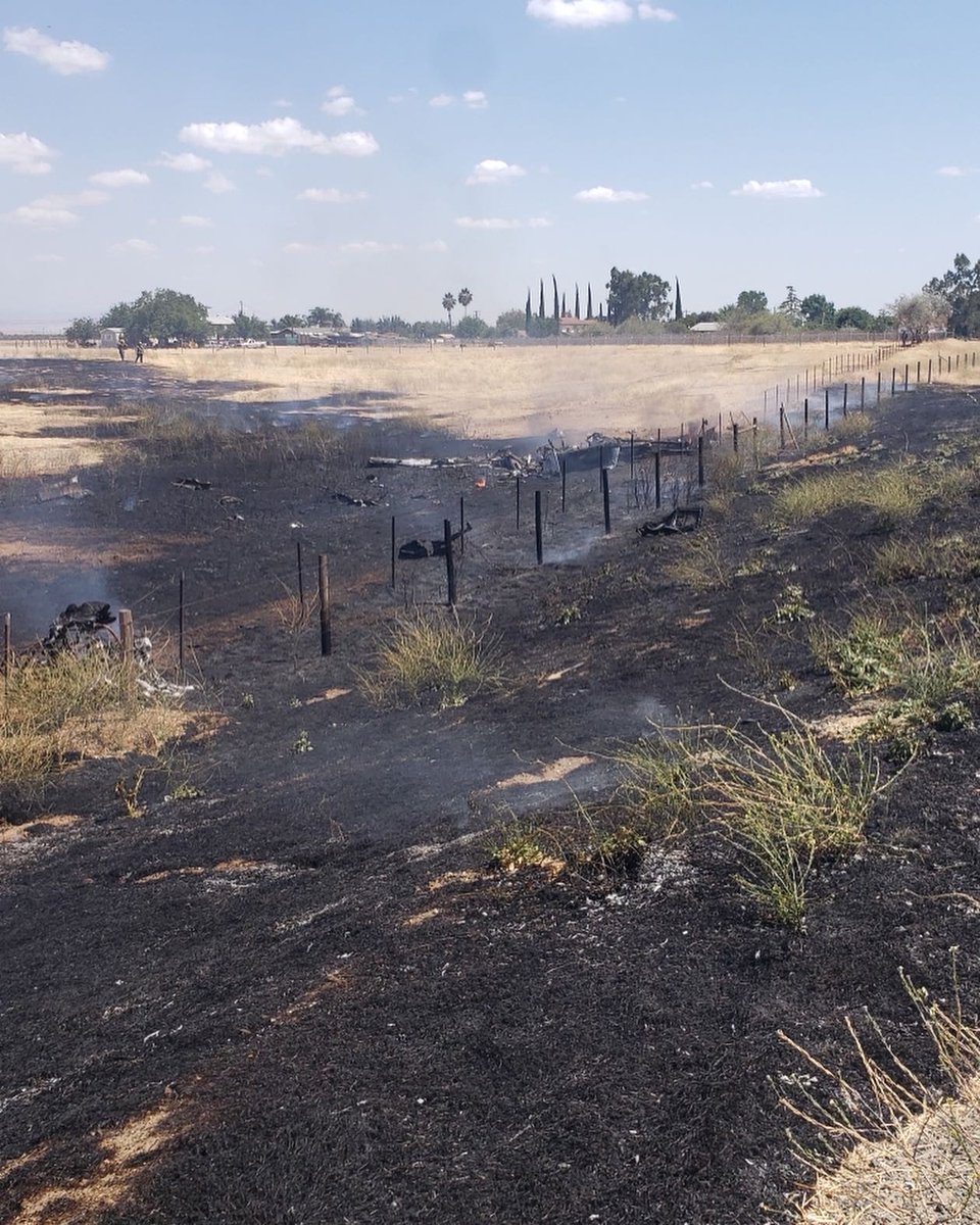 A plume of black smoke filled the air after a pilot was killed in a plane crash in Porterville.