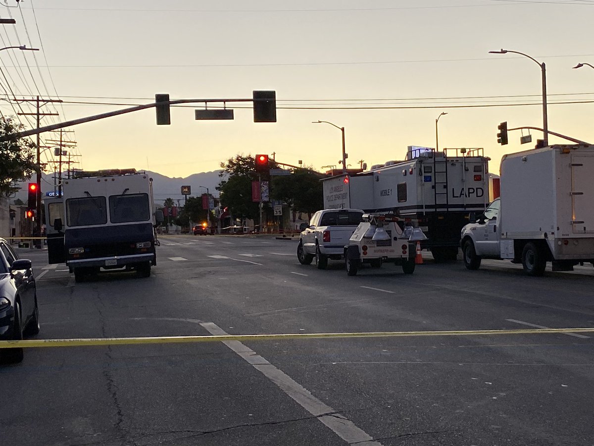 LAPD is still investigating a deadly officer involved shooting in Pacoima. They say an armed man attempted to carjack someone, then opened fire on them. They fired back, killing the suspect