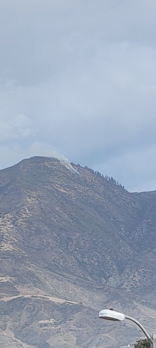 SantaPaula Fillmore - View of one of multiple lightning strike starts throughout the area. Crews stating multiple starts visible