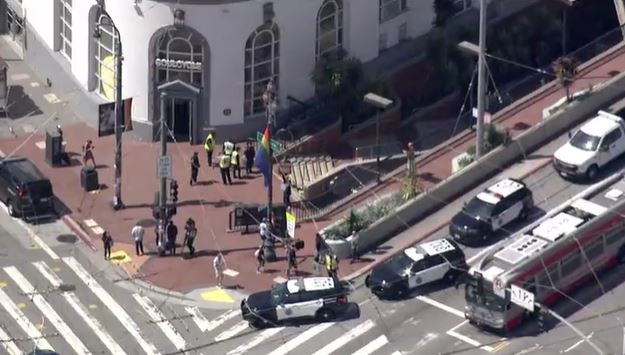 Here's what the Castro Muni shooting scene looks from overhead