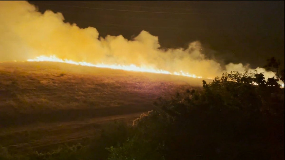 Fireworks sparked 120-acre grass fire that burned close to homes in Pittsburg, fire officials say