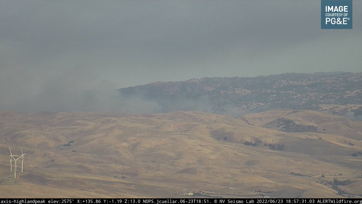 TeslaFire (S/E of Livermore, Alameda Co) - IC reporting the fire is approx 200 acres, firing operations in progress, have the fire held on several sides.