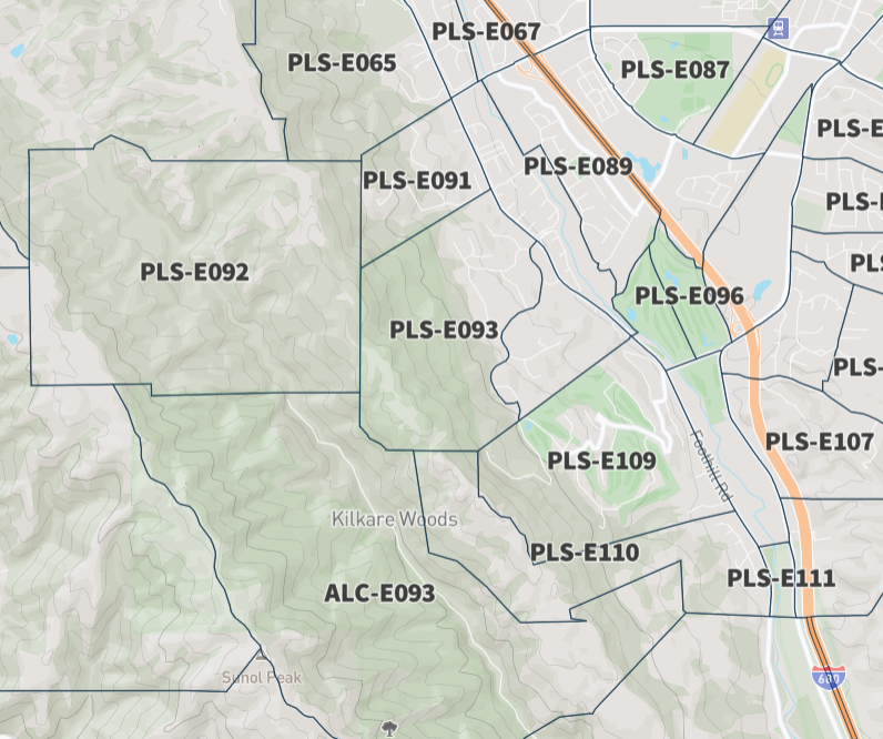 CanyonFire (Pleasanton, Alameda Co) - Map has since been updated, no evacuation orders, warnings or advisories left. Final update