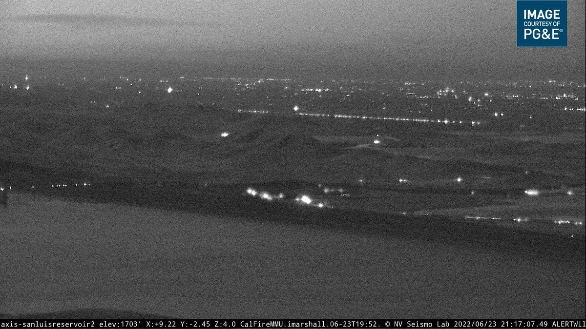 RomeroFire (San Luis Reservoir, Merced Co) - Haven't heard anything further on this one & there is now minimal activity left on cameras, it appears the head of the fire burned to &amp; stopped at O'Neill Forebay. Final update unless something changes