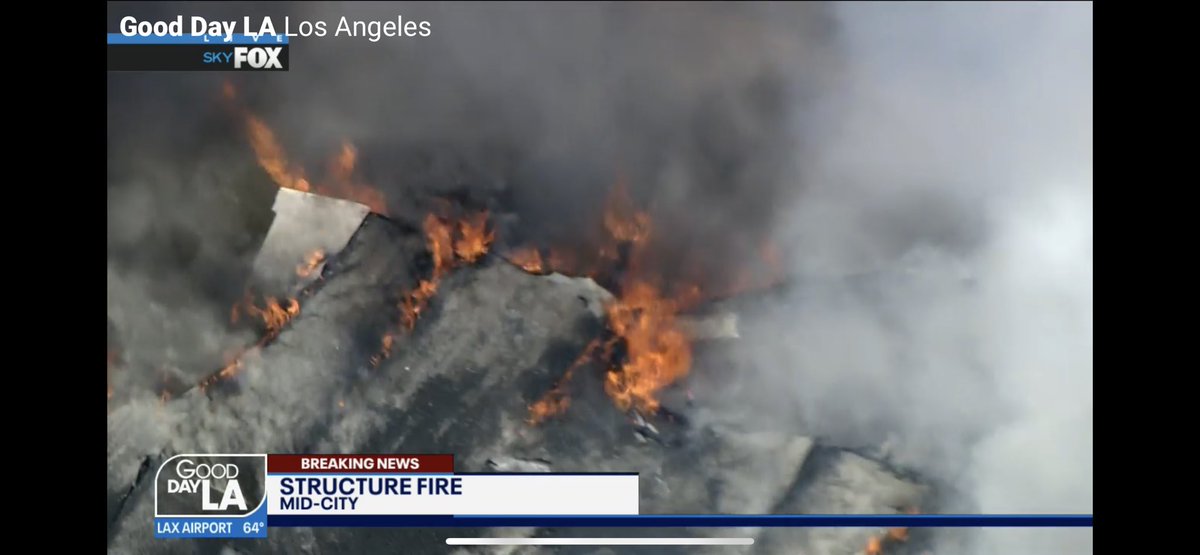 Structure fire on Melrose near Gardner.