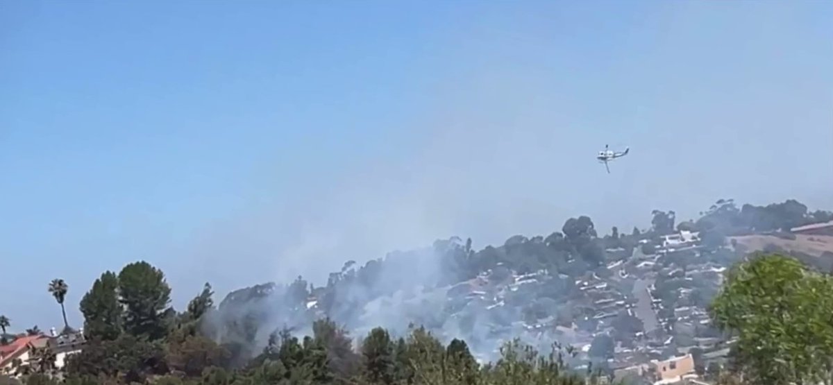 Evacuations are being ordered as of 10:55 AM due to a brush fire burning in Oceanside. The SkylarkFire has prompted mandatory evacuations in the 1300 block of Eldean Lane and the 2500 block of Skylark Drive.  An evacuation center has been set up at Lincoln Middle School