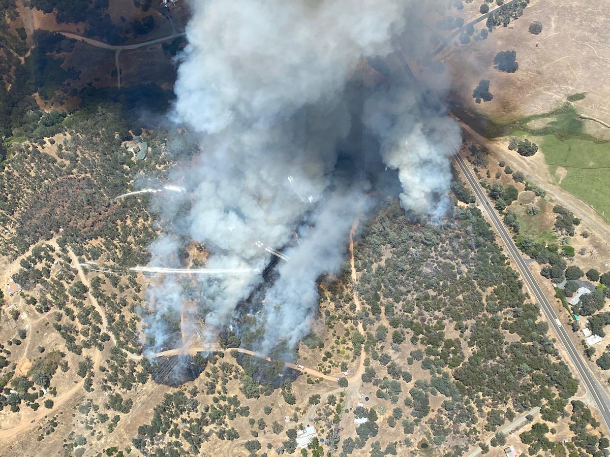 CAL FIRE Firefighters responding to a vegetation fire in the Loma Rica area of Yuba County. Multiple spot fires estimated to be 10 to 15 acres with a moderate rate of spread. Additional air resources and grounds it resources have been requested