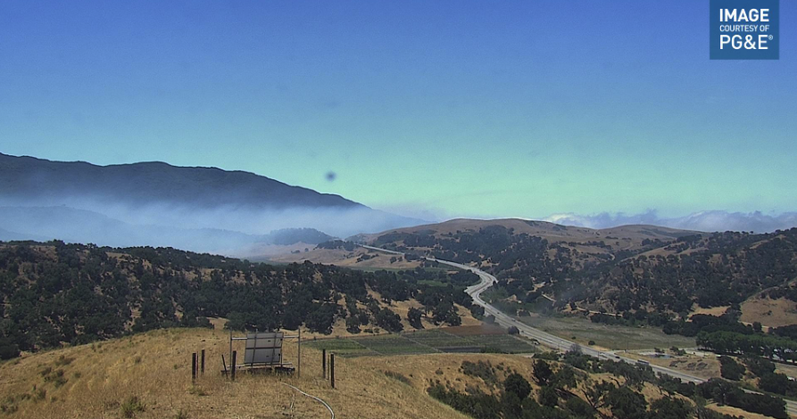 Smoke showing from the ParkFire burning just south of Buellton. This is near the Highway 101-Highway 1 interchange. Firefighters say 1/4 acre has burned so far - sending aircraft and resources