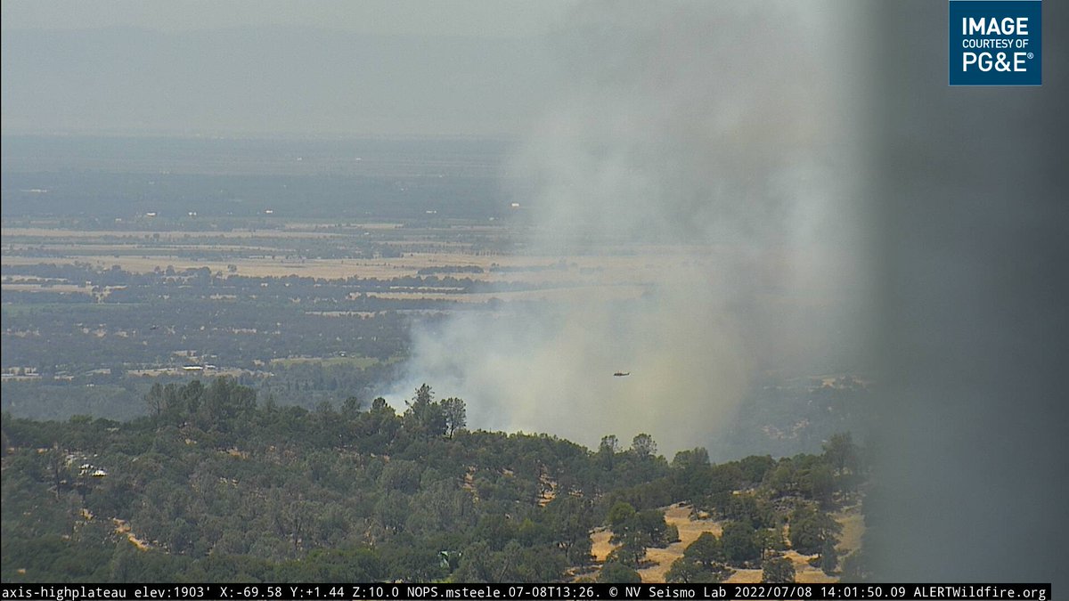 BayFire in Loma Rica, Air Attack is releasing Tanker 132 to McClellan. Helicopters continue to chase spots