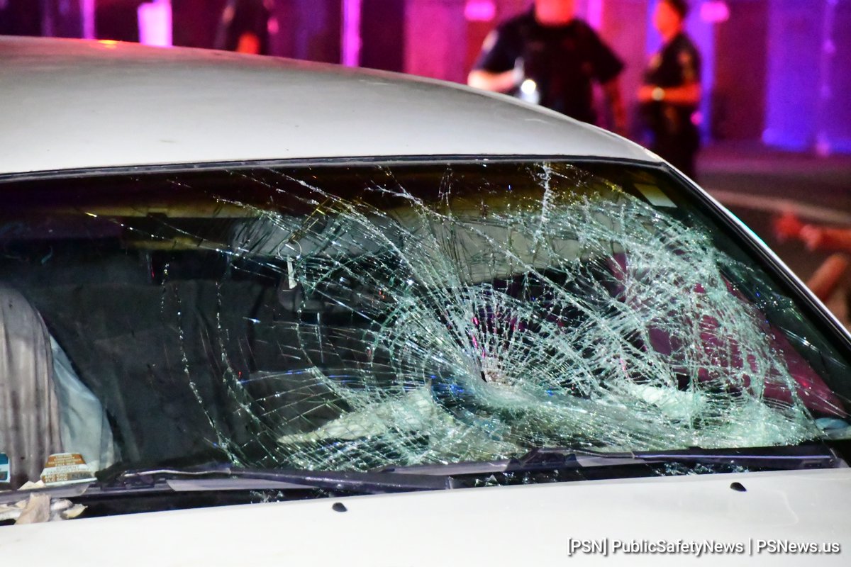 RoadClosure Broadway and 19th is shut down in all directions as officers investigate an Auto vs Pedestrian incident. The victim was transported to the hospital with major injuries. The driver was undergoing a field sobriety test 